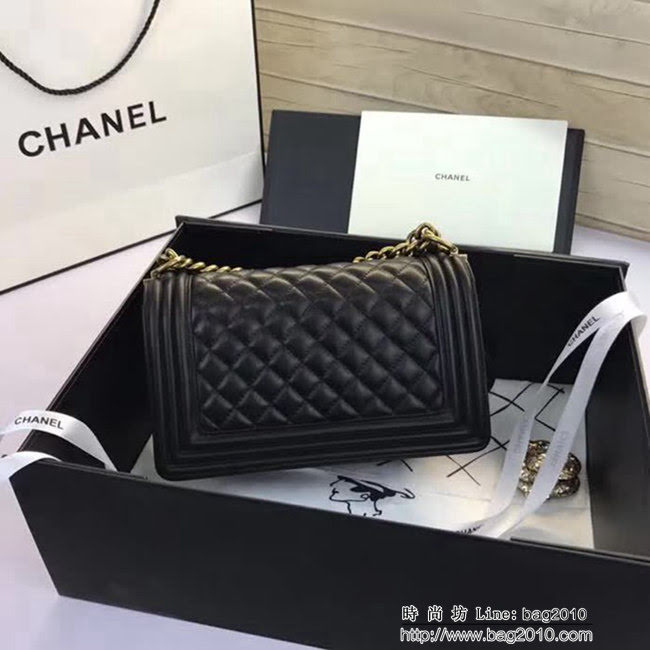 香奈兒CHANEL A67086菱格原版羊皮單肩斜挎鏈條包 DSC2075